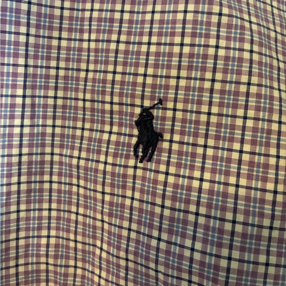 Ralph Lauren Mens Blake 100% Cotton Tattersall Shirt Sz Large Vintage 90s - Picture 3 of 5